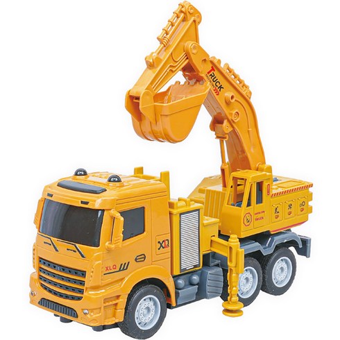 2023년 가성비 최고 rc4wc2021 - RC마스터 포크레인트럭 무선조정 중장비 RC카, 옐로우