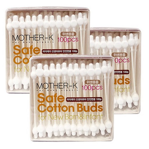 마더케이 네이처 유아 면봉, 100개입, 3개