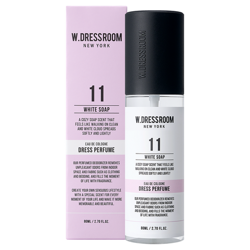 더블유드레스룸 드레스퍼퓸, 11번 화이트솝, 80ml, 1개