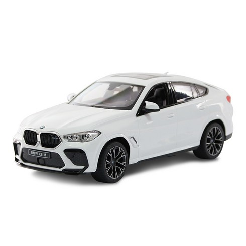 bmwx7리스 - 대호토이즈 BMW X6 M AA타입 1:14 스케일RC카, 화이트, 1개