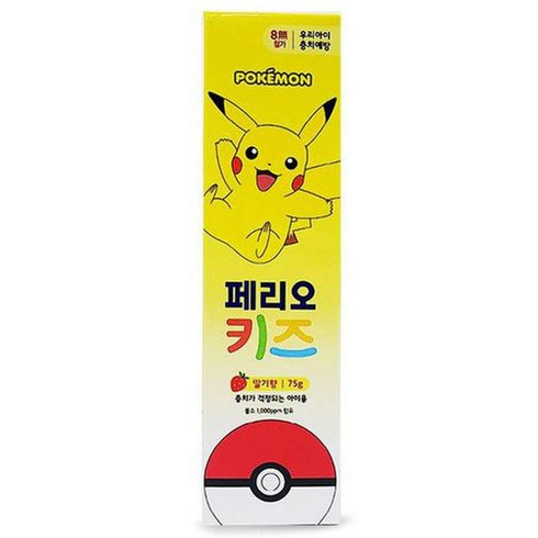 페리오 키즈 3단계 치약 피카츄, 1개, 75g