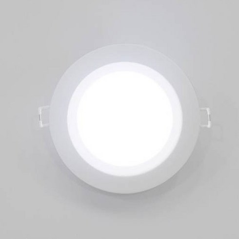 번개표 10W 주광색 LED 매입형 다운라이트 125 x 39 mm, 화이트, 1개