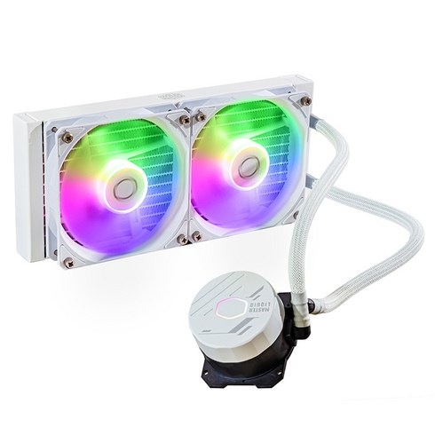 cpu수냉쿨러 - 쿨러마스터 MasterLiquid 240L Core ARGB CPU 쿨러 MLW-D24M-A1BPZ, MLW-D24M-A1BPZ(WHITE), 1개