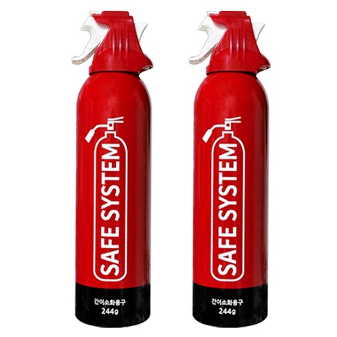 세이프시스템 차량용소화기, 220ml, 레드, 2개