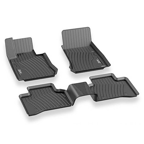 tpe카매트 - 3더블유 TPE 차량용 카매트 운전석 + 조수석 + 뒷자리 세트, 벤츠 GLC SUV 2세대 X254 2023.07~, 블랙