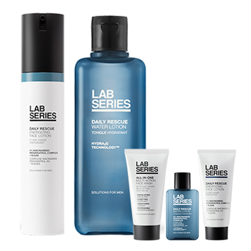 랩시리즈 워터로션 200ml x3 페이스로션20ml - 랩시리즈 데일리 레스큐 듀오 워터로션 200ml + 페이스로션 50ml + 디스커버리 세트, 1세트