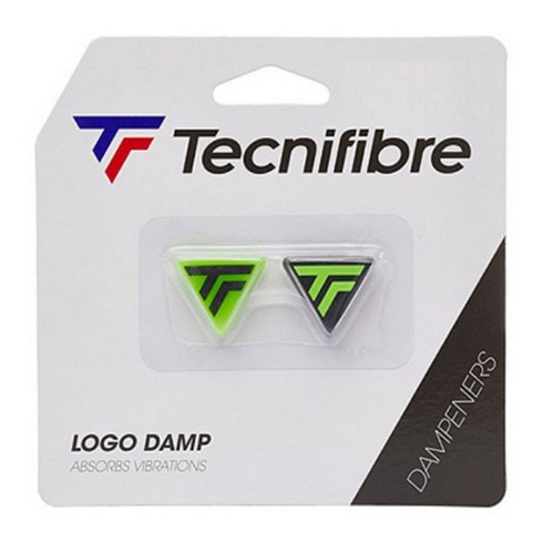 테크니화이버스쿼시라켓범퍼 - TECNIFIBRE 로고 댐프너 2p, 라임, 1개