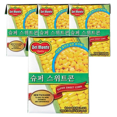슈퍼스위트콘 - 델몬트 슈퍼 스위트콘, 380g, 4개