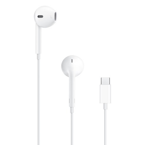 아이팟 - Apple USB-C 커넥터 EarPods, MYQY3ZP/A, 화이트