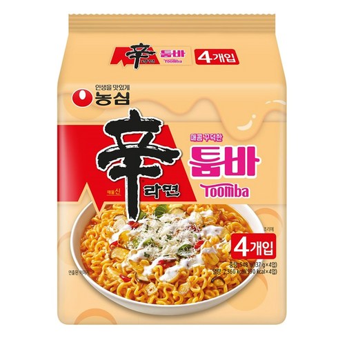 툼바신라면 - 신라면 툼바 137g, 4개