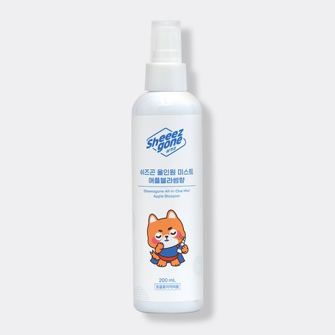 강아지미스트 - 쉬즈곤 강아지 올인원 저자극 미스트 애플블라썸향, 1개, 200ml