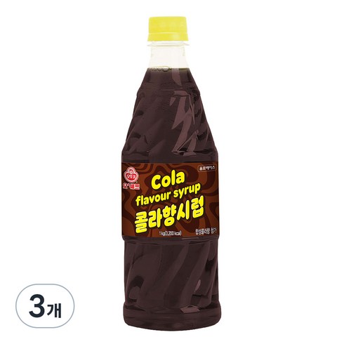 슬러시원액 - 오쉐프 콜라향시럽, 1kg, 3개