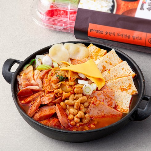 송탄부대찌개밀키트 - 곰곰 송탄식 부대전골 밀키트, 1.088kg, 1개