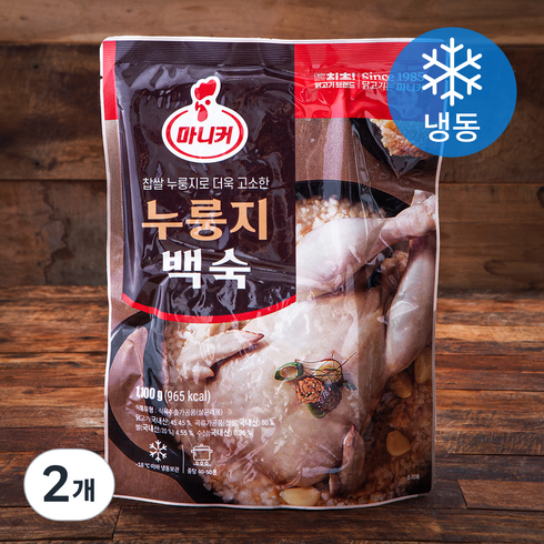 누룽지 백숙 - 마니커 누룽지 백숙 (냉동), 1.1kg, 2개