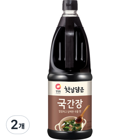 청정원 햇살담은 자연숙성 국간장, 1.7L, 2개