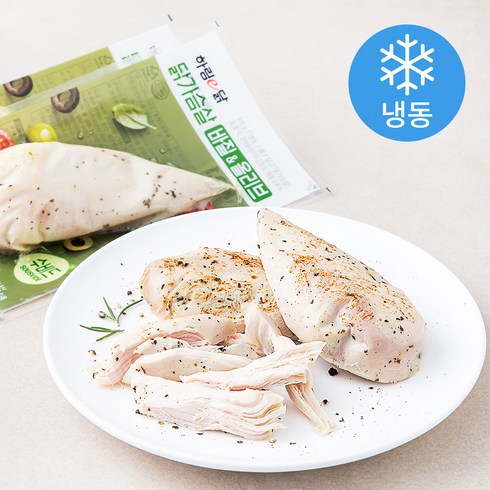하림 하림이닭 닭가슴살 수비드 바질 & 올리브 (냉동), 115g, 10개