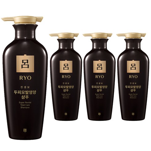 려 진생보 두피모발영양 샴푸, 400ml, 4개