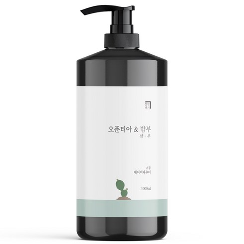 살림백서 오푼티아 앤 밤부 퍼퓸 샴푸 베이비파우더, 1000ml, 1개