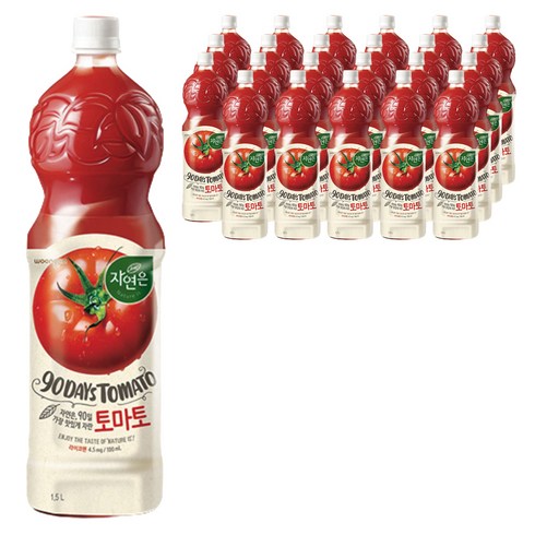 2023년 가성비 최고 토마토쥬스 - 웅진 자연은 토마토, 1.5L, 24개
