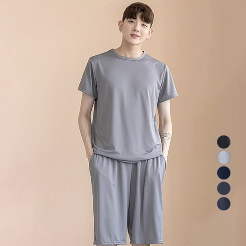 남자홈웨어 - 민트코코아 남성용 도트펀칭 잠옷세트