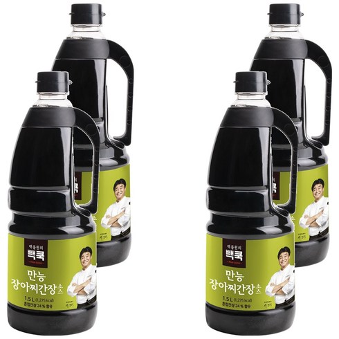 더본코리아 만능장아찌 간장 소스, 1.5L, 4개