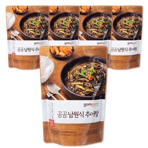 추어탕 - 곰곰 남원식 추어탕, 450g, 5개