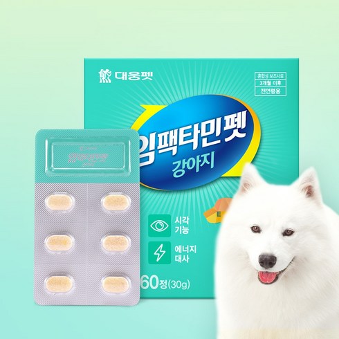 2023년 가성비 최고 강아지종합영양제 - 대웅제약 대웅펫 임팩타민펫 강아지 종합영양제, 비타민, 1개, 면역력 강화