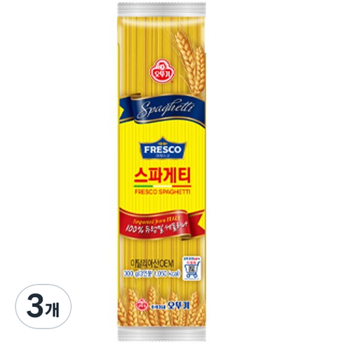 오뚜기 프레스코 스파게티, 300g, 3개