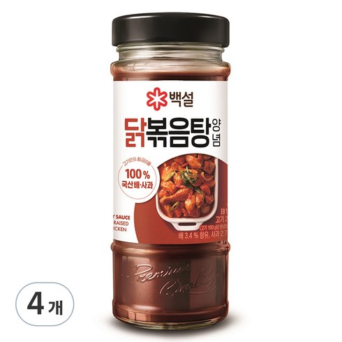 백설 닭볶음탕 양념, 490g, 4개