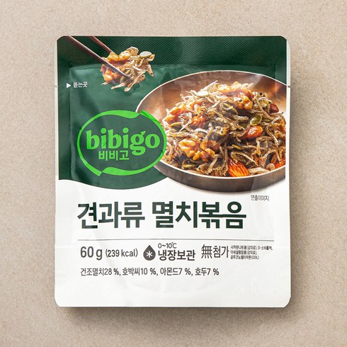 멸치볶음 - 비비고 견과류 멸치볶음, 60g, 1개