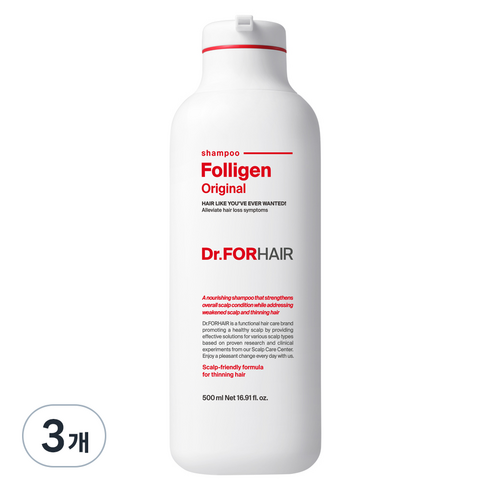닥터포헤어 폴리젠 샴푸, 3개, 500ml