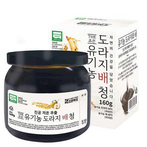 배도라지청 - 조은약초 유기농 도라지 배 청, 160g, 1개입, 1개