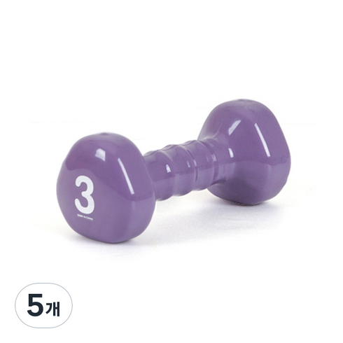 아이워너 삼각 PVC 아령, 3kg, 5개