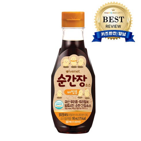 아이배냇베베 순간장 소스 190ml, 비빔용, 1개