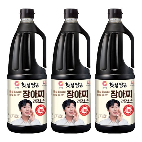 청정원 장아찌 간장소스, 1.7L, 3개