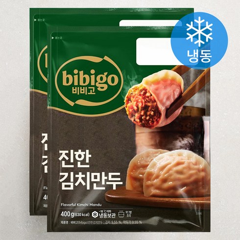 비비고김치만두 - 비비고 진한 김치만두 (냉동), 400g, 2개