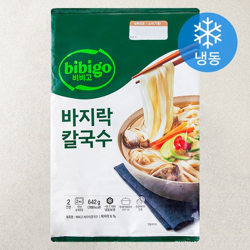 칼국수밀키트 - 비비고 바지락칼국수 2인분 (냉동), 642g, 1개