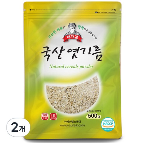 배대감 국산 엿기름, 500g, 2개