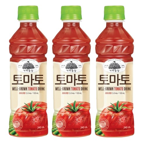 가야농장 토마토, 340ml, 3개