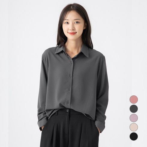 2023년 가성비 최고 여성긴팔셔츠 - 캐럿 여성 베이직 셔츠 블라우스