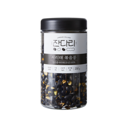 잔다리 서리태 속청 로스팅 콩, 1개, 250g