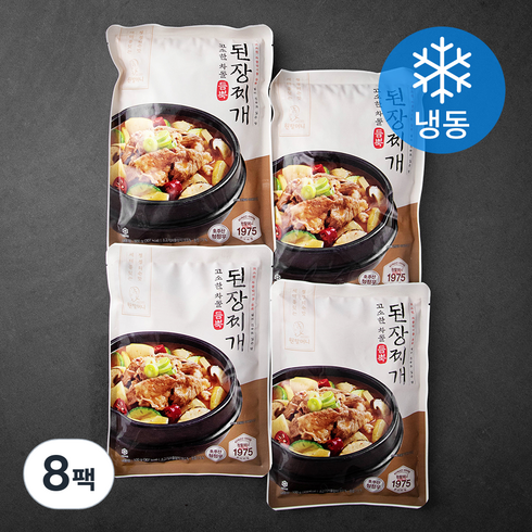 원할머니 차돌듬뿍된장찌개 (냉동), 500g, 8팩