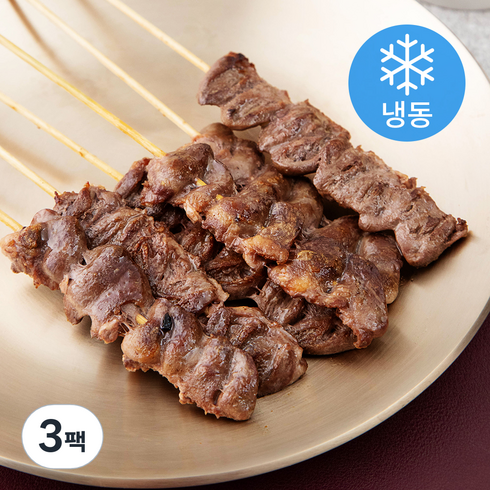 염통꼬치 - 푸드장 염통꼬치 (냉동), 200g, 3팩