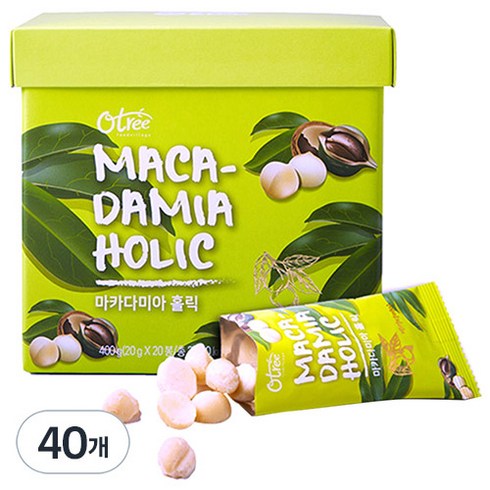 오트리 마카다미아홀릭 마카다미아, 20g, 40개
