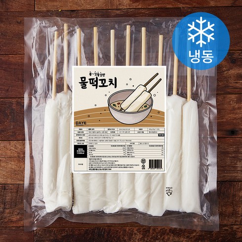 여름캠핑음식 - 다예 물떡꼬치 (냉동), 600g, 1개