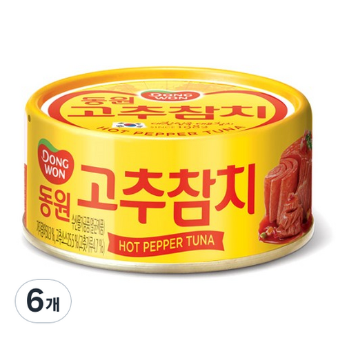 동원고추참치 - 동원 고추 참치, 250g, 6개