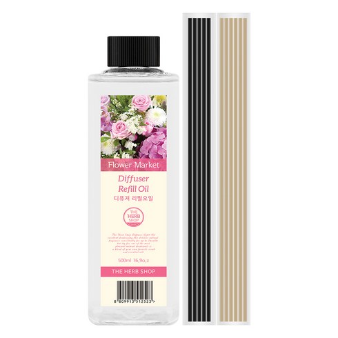 더허브샵 디퓨저 리필오일, 양재동꽃시장, 500ml, 1개