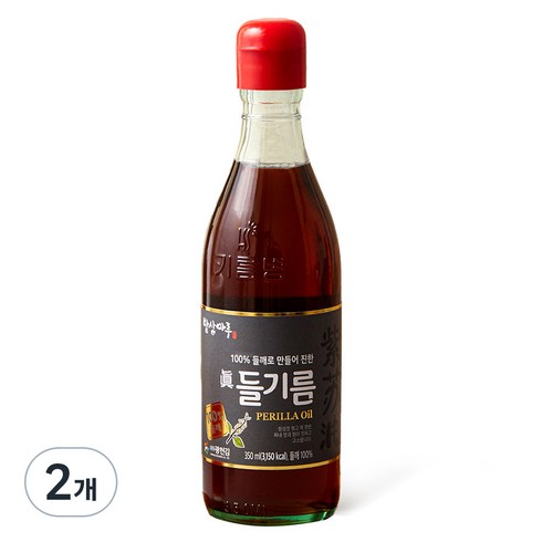 밥상마루들기름 - 밥상마루 100% 들깨로 만들어 진한 들기름, 350ml, 2개