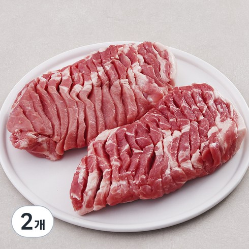 목살 - 두툼한 고깃집 목살 멕시코산 (냉장), 1kg, 2개