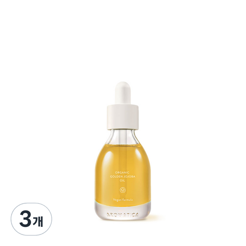 아로마티카 유기농 골든 호호바 일반 오일, 30ml, 3개